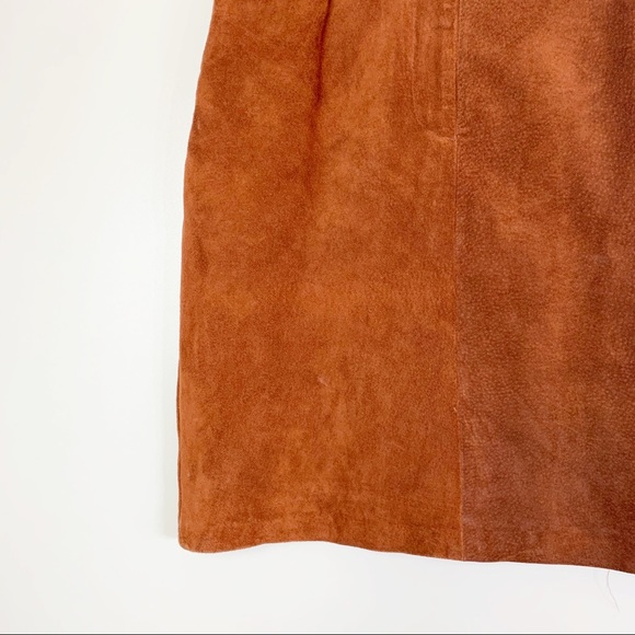 NWT Cache 100% Suede Leather Skirt - Picture 2 of 6